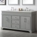 Legion Furniture WH7760-CG 60" Wood Sink Vanity with Quartz Top without Faucet - B01MFAPV5T